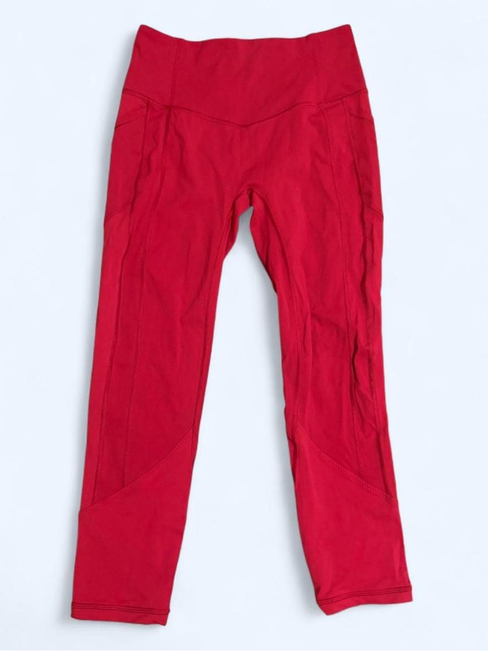 Lululemon Petite Red High-Waisted Capris/Leggings